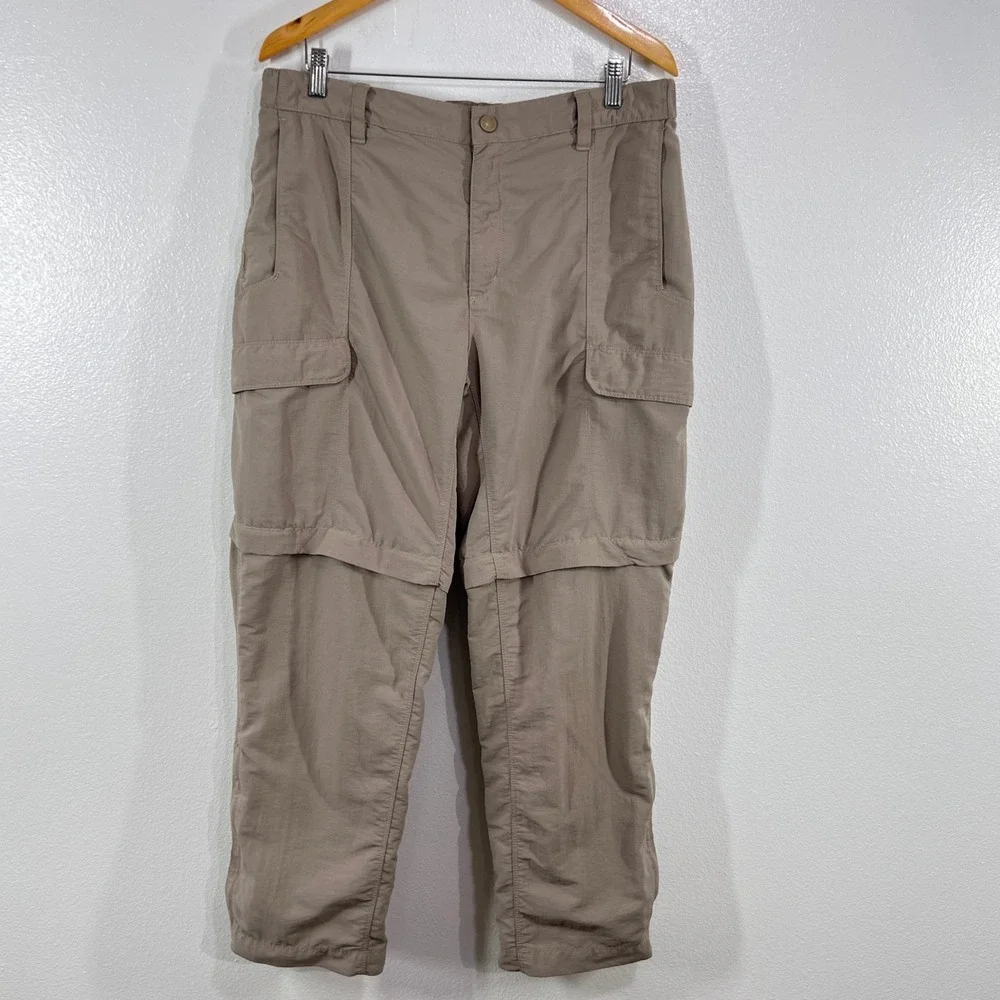 The North Face Mens Convertible Cargo Hiking Pants Zip Off‎ Outdoor Beige Laegw